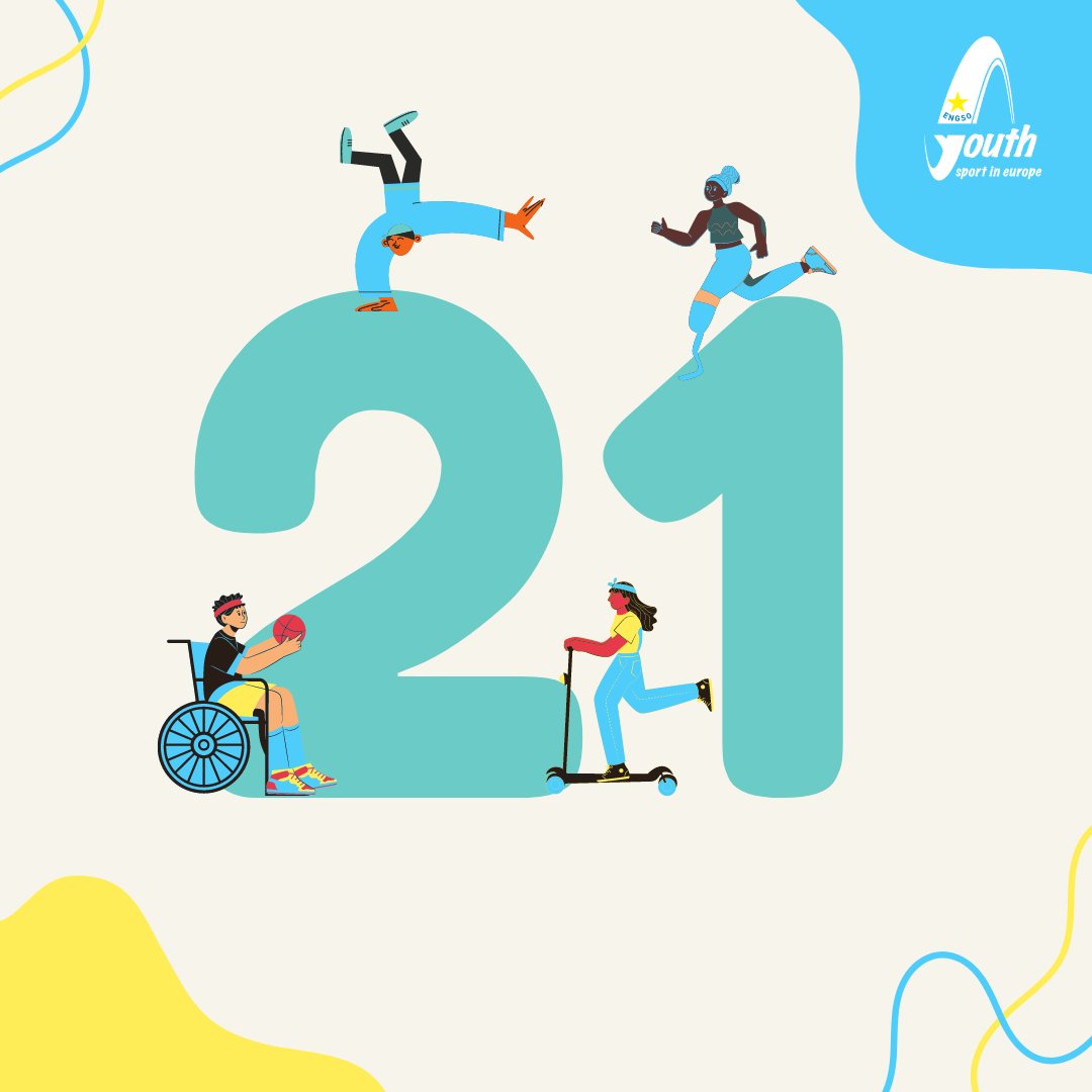 EngsoYouth's tweet photo. In 2002, national sport organisations united to form a coalition to fight for youth rights within European sport. On 12 April, #ENGSOyouth was born.🎂
Celebrate our 21:
👉 being active for at least 2002 meters / seconds;
👉🏾 take a photo;
👉🏿 post it and tag us and #2002challenge https://t.co/IDgnLyN0zw