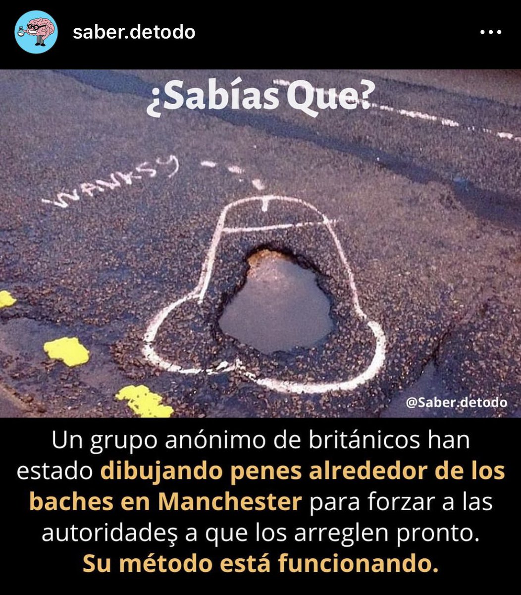 Pues no es mala idea para ir pintando  todos los de la autopista Sur 🥴🥴🥴🥴, el tramo de El Tablado (de idea y vuelta) y Arico están de pena , a ver si así los responsables lo ven. Seguro que a <a href="/casa_hungara/">Casa la húngara. CUENTA mu TÓXICA PA'LOS OFENDIOS.</a> le gusta la idea.