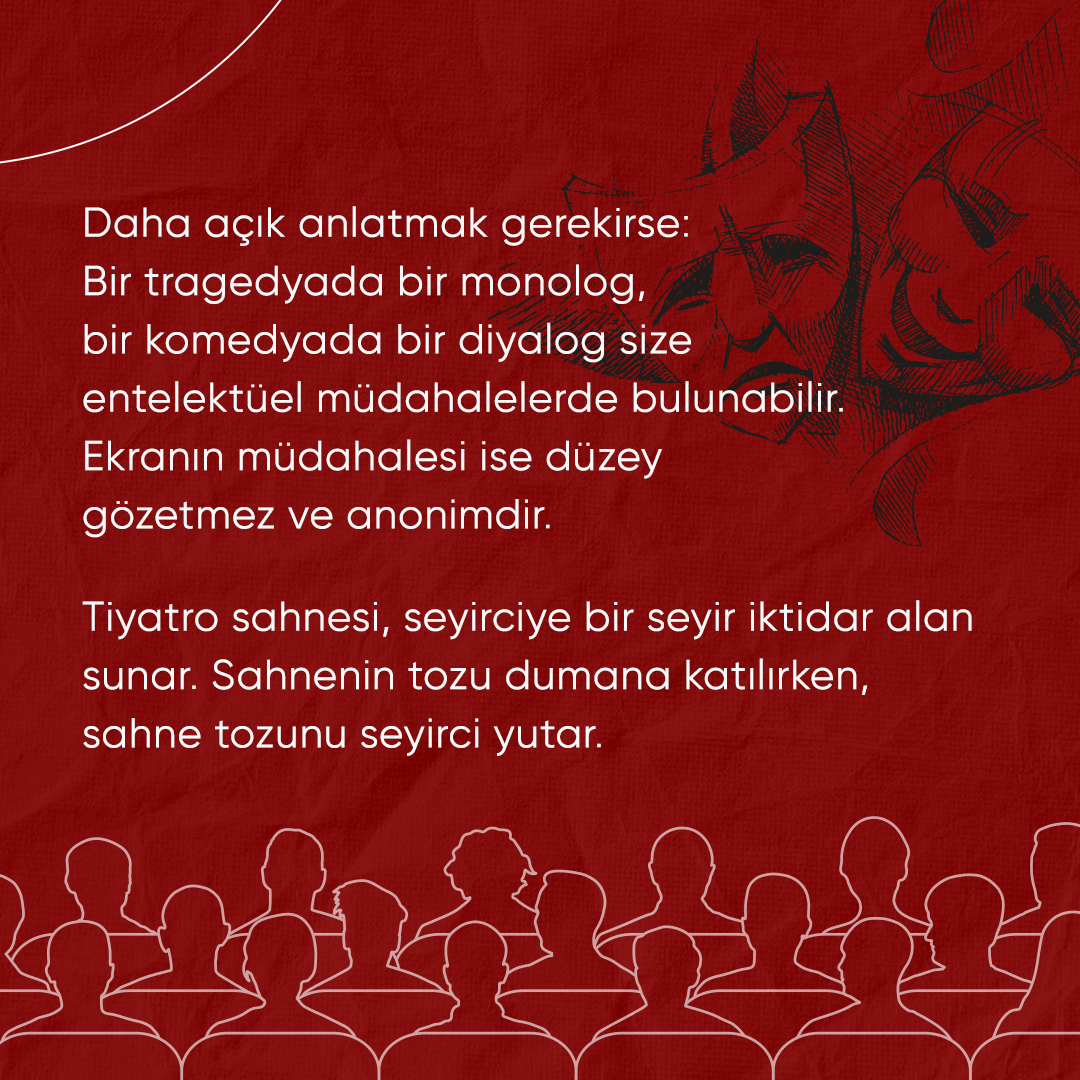 lotusnewstr's tweet image. Sahnenin tozu dumana katılırken, sahne tozunu seyirci yutar. Sizce de durum böyle mi?

“Tiyatro Sahnesinde Seyirci Olmak Üzerine” içeriğimizi ve diğer tüm köşe yazılarımızı okumak için linki ziyaret edebilirsiniz.

lotusnews.com.tr/tiyatro-sahnes…

#LotusNews #Tiyatro #TiyatroSahnesi