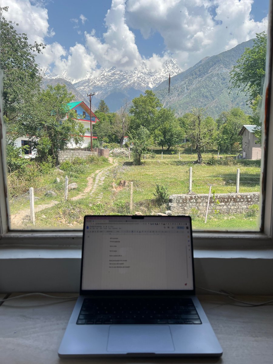 I'm back on Twitter!

Took a break in the mountains to focus on 👇

- Building products 
- Scaling AI consulting

I'll be posting AI content that dives deeper into LLMs, Stable Diffusion, and new AI developments.  

PS: Views from the current office!

<a href="/buildbystl/">BuildHQ</a> <a href="/AltCampus/">AltCampus</a>