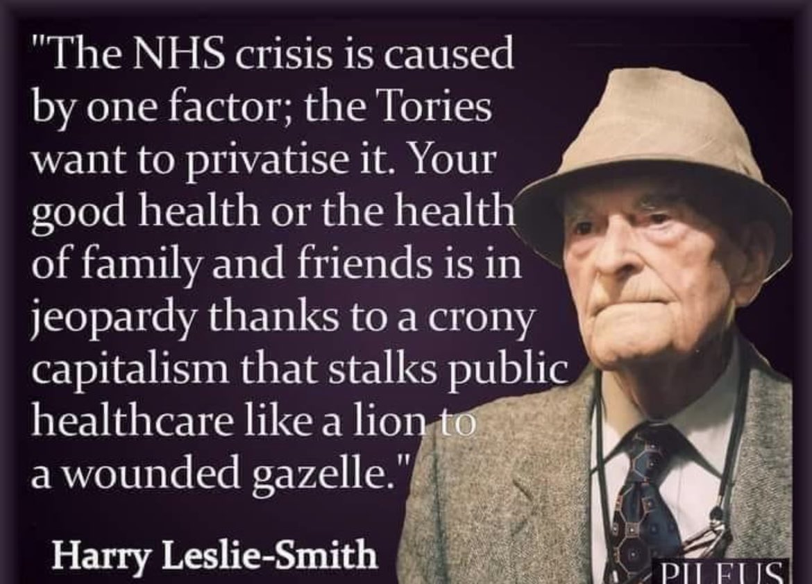 @needtoknow_uk This government won’t stop until it’s squeezed every drop of blood from our #NHS It’s surely the most corrupt, greed-driven cabal the country has ever encountered. 💰