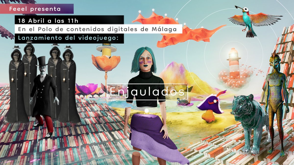 PoloDigitalMLG's tweet photo. Nuestro habitante #feeel presenta la próxima semana su videojuego cultural #enjaulados y el Polo acogerá el acto de lanzamiento.
Acércate el próximo día 18 y conócelo de primera mano.
¡Te esperamos! https://t.co/29kZNsoiqF