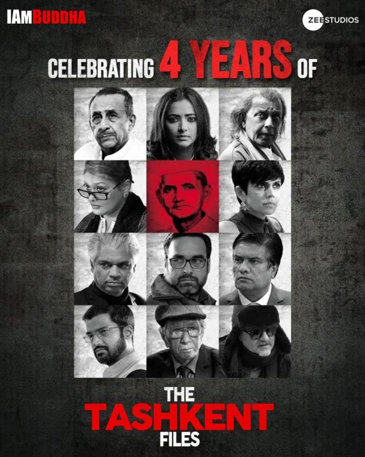 vivekagnihotri's tweet photo. 4 years ago, on this day, the truth of Lal Bahadur Shashtri’s death was exposed in #TheTashkentFiles. Almost everyone in Bollywood said this film just can’t work. No songs. No locations. No big stars. Just 100% content. Film went to become the biggest hit of 2019. Won two National Awards. Thanks to everyone for your blessings.