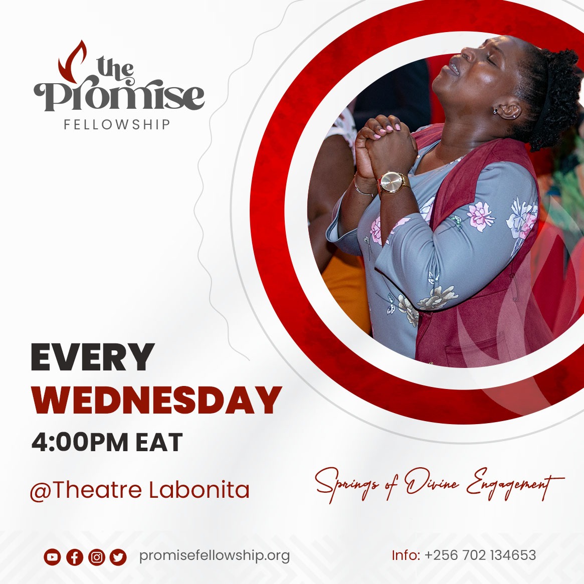 thePromise_F's tweet photo. Join us for the Promise Fellowship Today.
It will be great to have you.
Come with 10 friends!
#SpringsOfDivineEngagement
#ThePromiseFellowship https://t.co/TQu1r9Mwqt