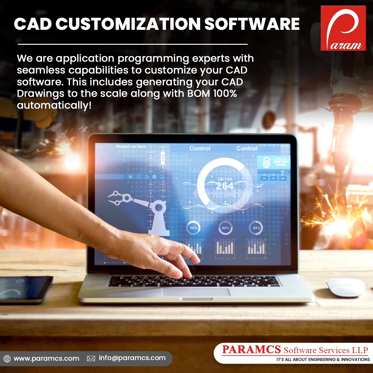 paramcs's tweet photo. PARAMCS Software Services LLP
For More Information
Contact Us- +91 9975648490
π https://t.co/aFeYiy6Szh
Email :- info@paramcs.com
#Engineering #CADCustomization #CADAutomation #DesignAutomation #BOMExport
#EngineeringSoftware #KnowledgeBasedEngineering #SoftwareIntegration https://t.co/ysyUWCe4cO
