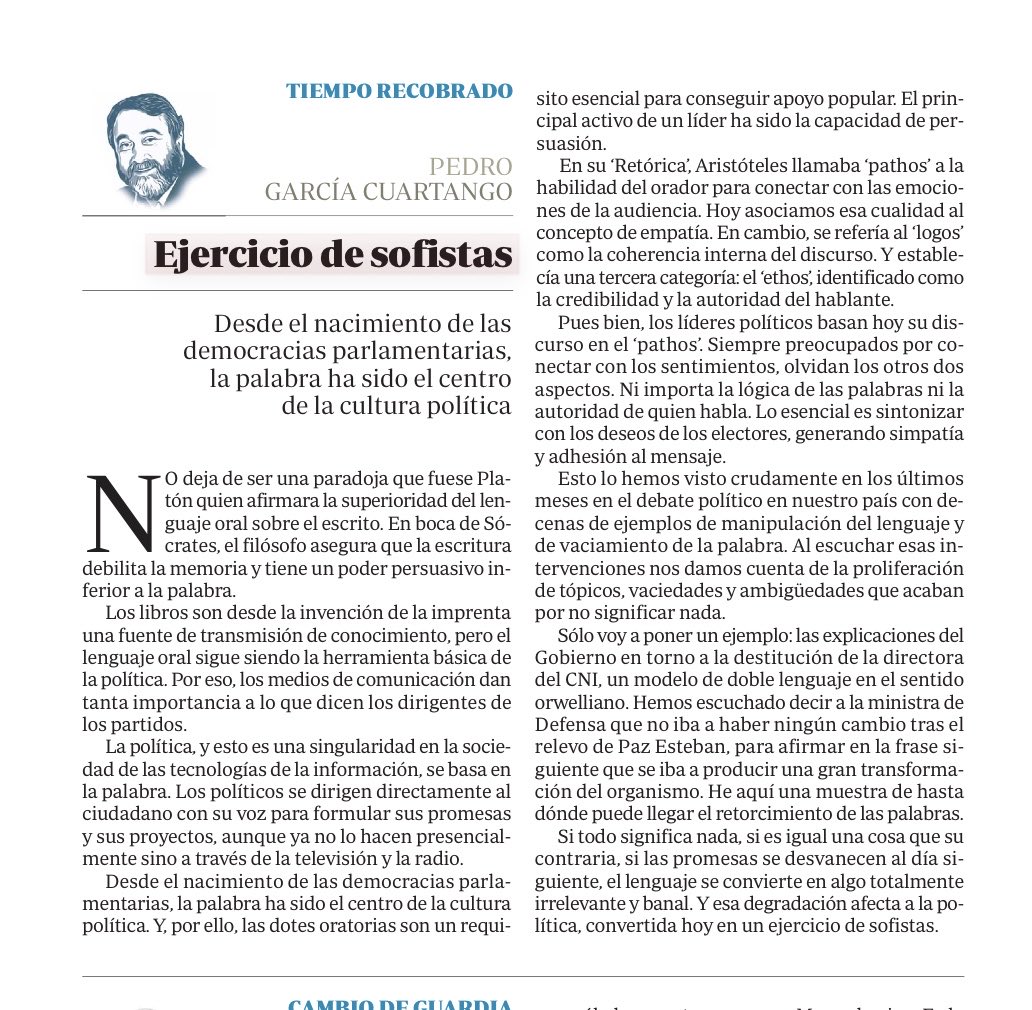 PedroCuartango's tweet photo. Sofistas en la política https://t.co/E8NrQ8XpUC