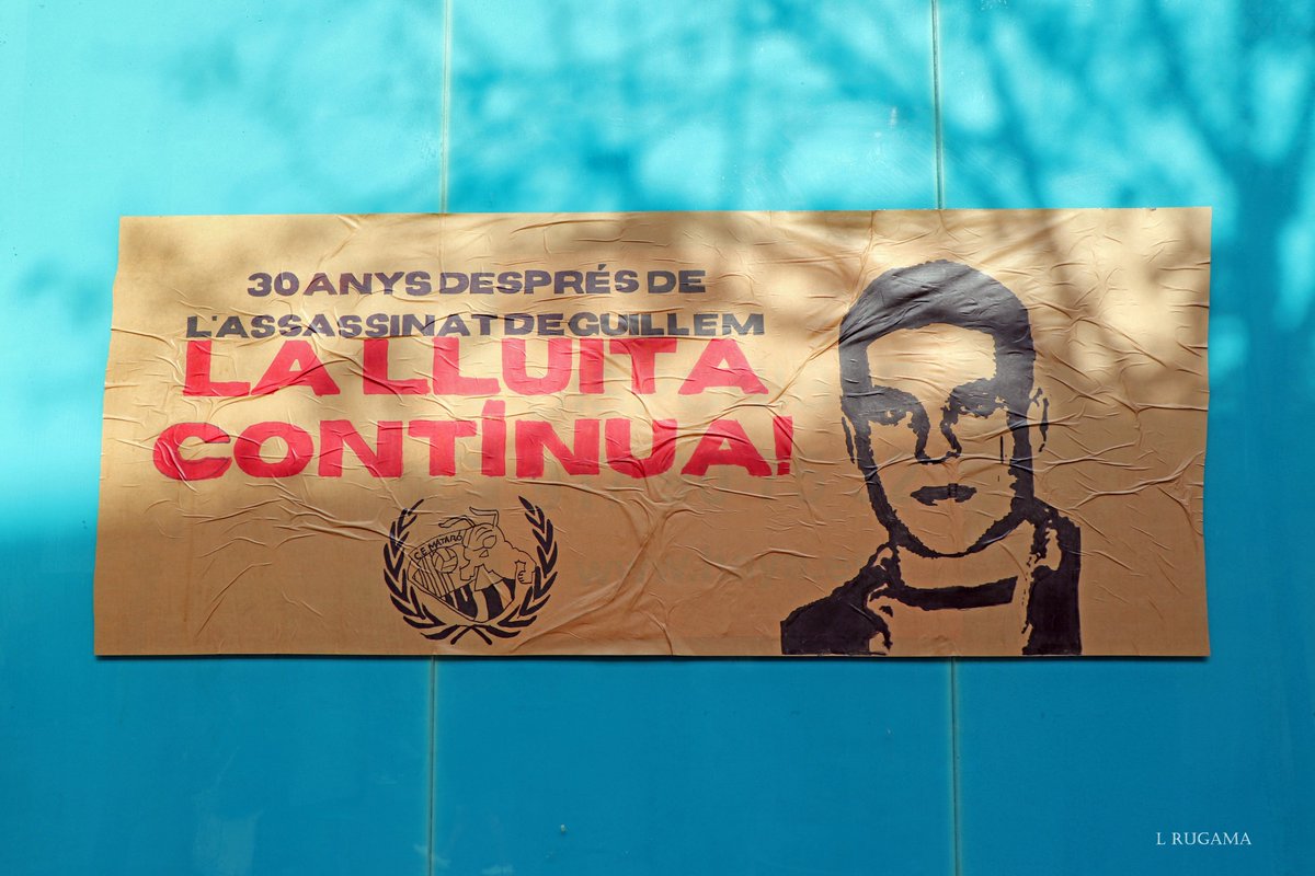 lluisrugama's tweet photo. TRENTA ANYS I UN DIA!
No t'oblidem Guillem Agulló.
Mataró et recordarà sempre, al dia del seu seu assassinat per la ultra dreta.
#ruguifoto #quenoparilamaquina #fotoperidisme #fotoprotesta #30anysguillemagulló
#niolvidoniperdó #repte365fotos #Mataró https://t.co/2IwUUpkKXv