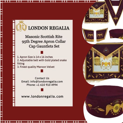 Shop Now: londonregalia.com
#Freemasons #freemasonary #apronset
#collar #Masonic #regaliaset #freemasonuk #freemasonusa #freemasonhall #freemasonlodge