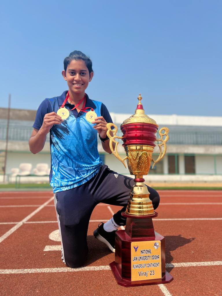 KIITSOL's tweet photo. Congratulations, Bishnupriya Sethy, P. Arpita Sahoo &amp; Sarit Jena, students of KIIT School of Language &amp; Literature (KSLL) for bagging  gold medals in all their events &amp; winning runners up contingent trophy at the Athletics Meet of National Law University.

#kiit  #ksll #ksol https://t.co/sbgqLzGXa3