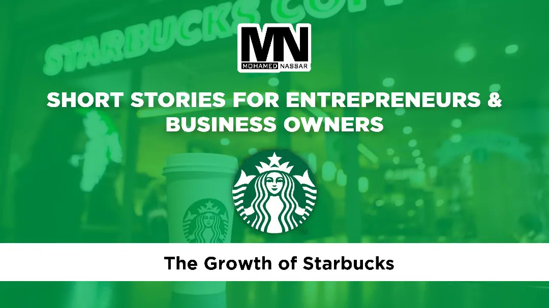 How the unique customer experience contributed to the significant growth of Starbucks, offering a valuable lesson for entrepreneurs and business owners, as depicted in today's short stories. (1/5) zmohamednassar.com #entrepreneurship #businessgrowth #learnfromStarbucks
