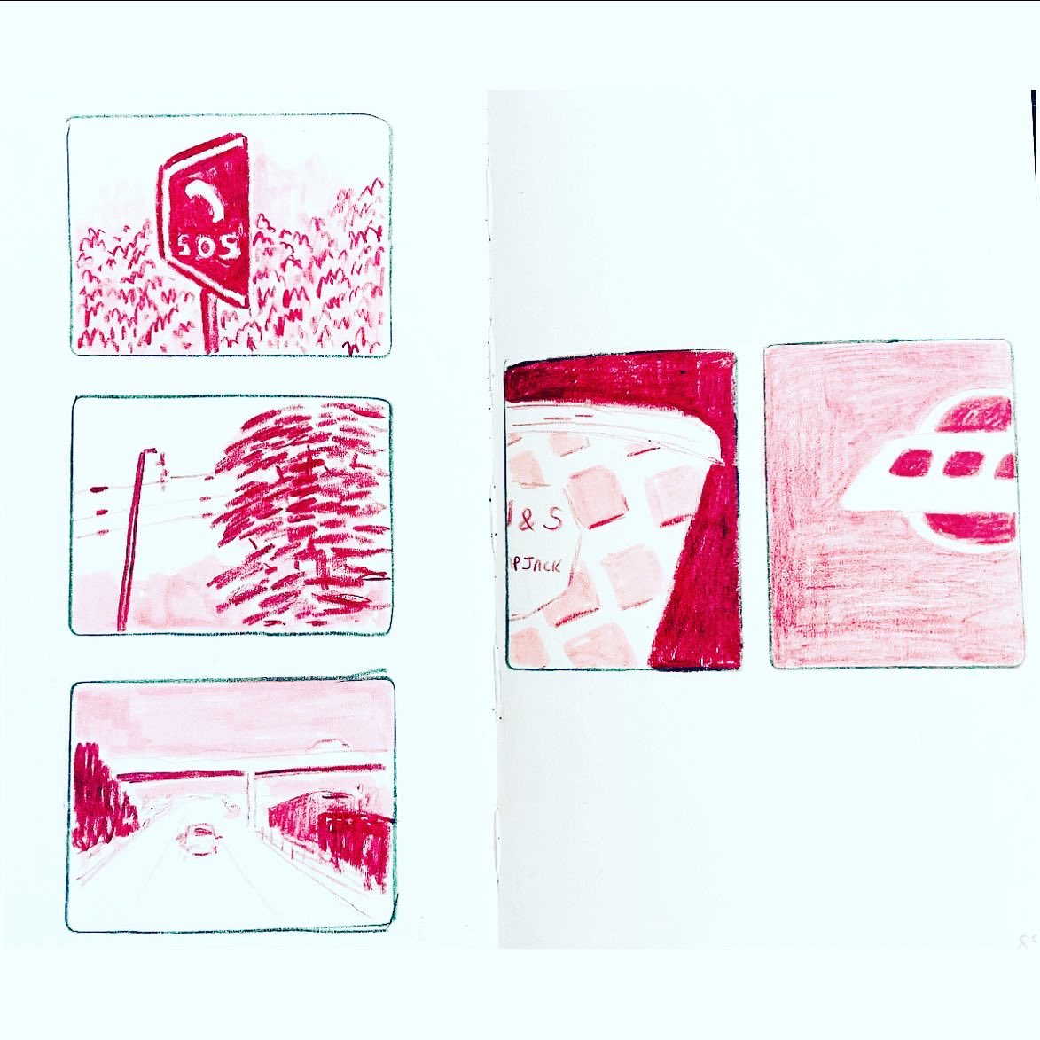 ch_durance's tweet photo. Driving to the mountains: Part 1
Drawing in the car #drawing #sketchbook #croquis #voyage #travel #kidlit #kidlitart #picturebook https://t.co/YxDZX1cjcU