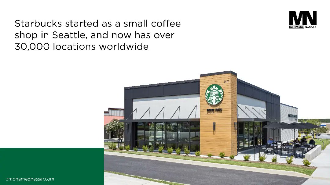 How the unique customer experience contributed to the significant growth of Starbucks, offering a valuable lesson for entrepreneurs and business owners, as depicted in today's short stories. (2/5) zmohamednassar.com #entrepreneurship #businessgrowth #learnfromStarbucks