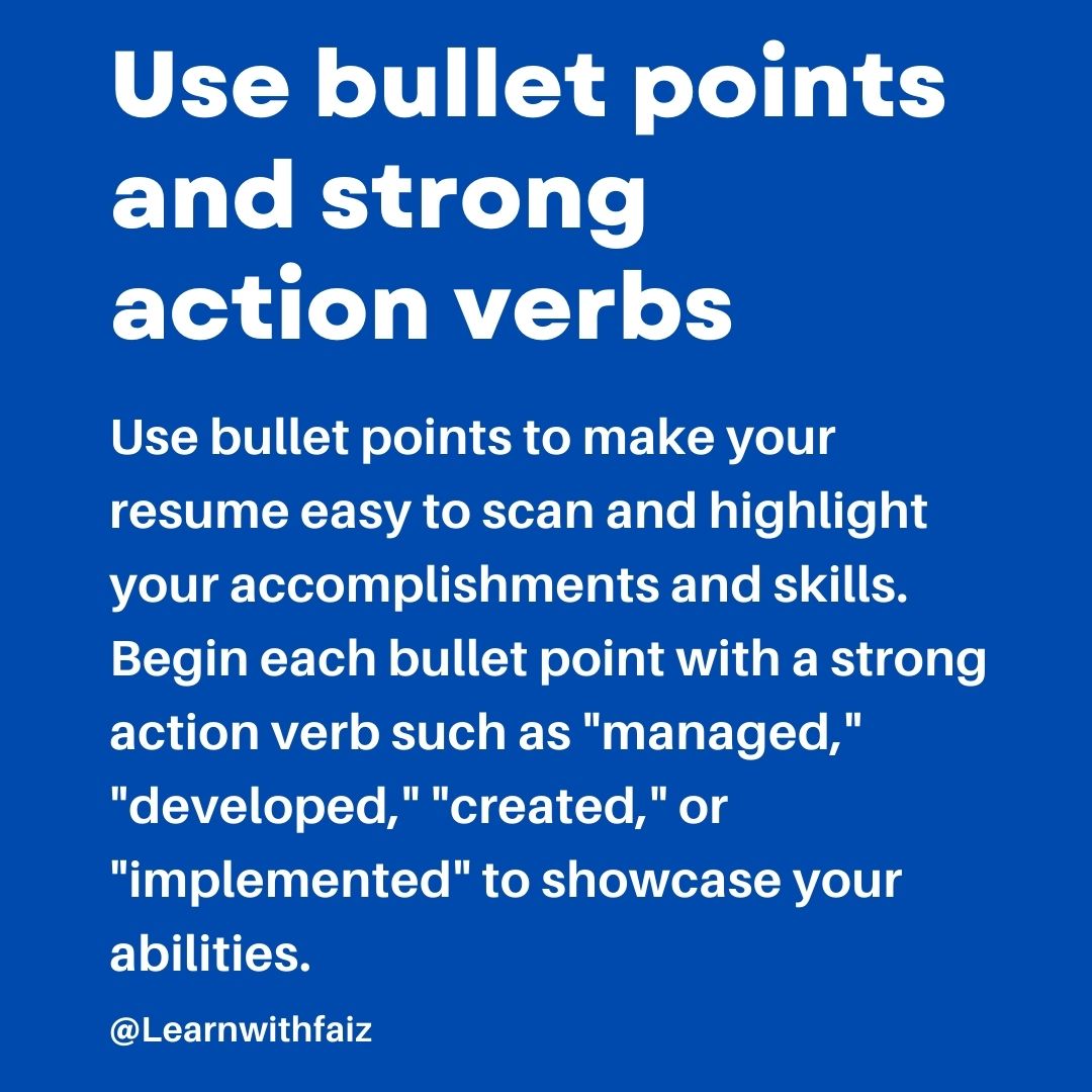 learnwithfaiz's tweet photo. Are you struggling with writing your resume? Here are our top 5 tips to help you stand out from the competition!
Follow these tips to create a standout resume and increase your chances of landing your dream job!
#resumewritingtips #jobsearch #careeradvice #learnwithfaiz https://t.co/jMr0R8WGGc