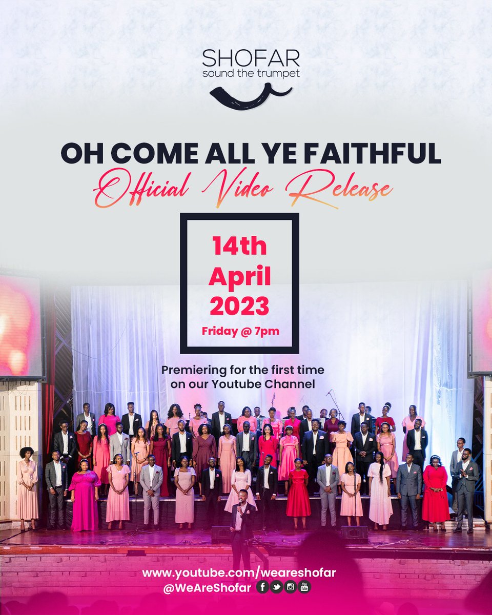 weareshofar's tweet image. Are you ready?? Especially those who missed the concert🤪. Something good is coming your way this Friday 🥳. Mark your calendars,sit tight and wait for the release of this beautiful song!
Subscribe to our channel👇🏽👇🏽
youtube.com/@WeAreShofar
#weareshofar #shofar2023 #shofarat10