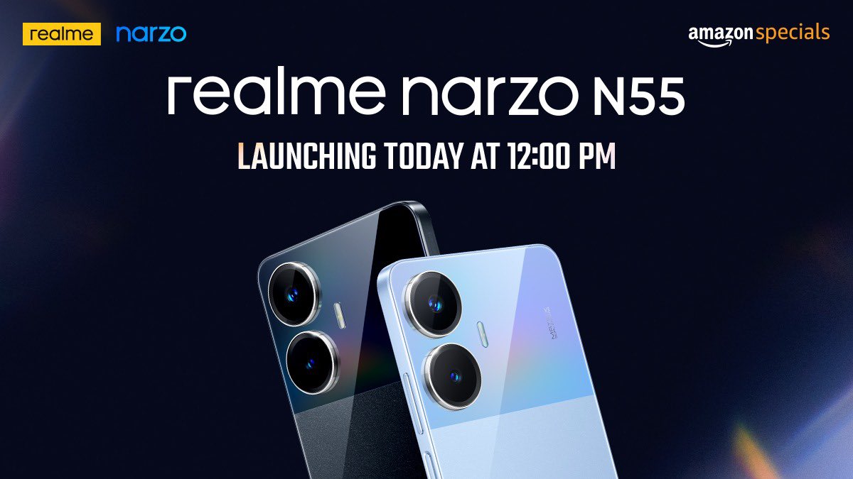 rashidkpr's tweet photo. #realmeN55LaunchingToday
#mobile #smartphone 

@realmeIndia @realmeglobal @realmenarzoIN @amazonIN https://t.co/H6pohBRwhL