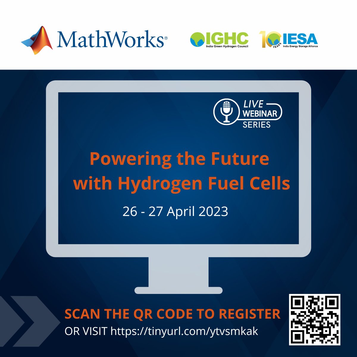 @MathWorks and @IndiaESA are conducting a live webinar series - 'Powering the Future with Hydrogen Fuel Cells', where experts will delve into the design and development of hydrogen fuel cells.

Register - lnkd.in/gpGAhTmg

 #HydrogenFuelCells #Simulation #Powerelectronics