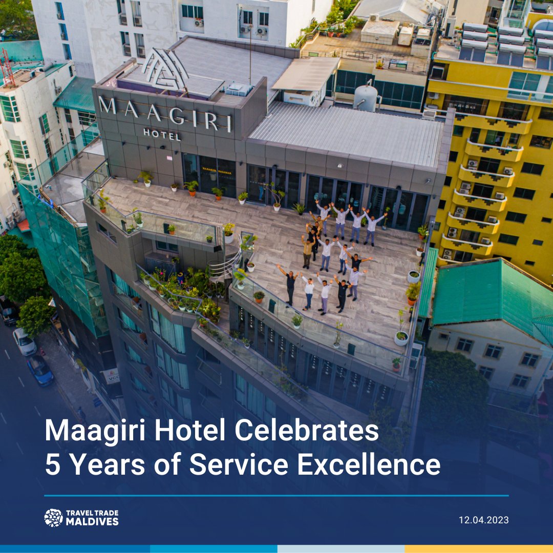 .<a href="/MaagiriHotel/">Maagiri Hotel</a> to celebrate its 5th anniversary on 12th April 2023 marking  a half-decade of prestigious hospitality service in the capital city of  Maldives.