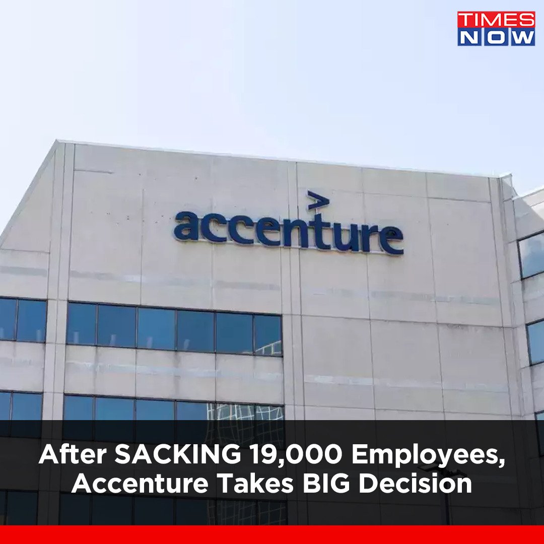 TimesNow's tweet image. After #sacking 19,000 employees, #Accenture takes big decision. 

Details Here: bit.ly/3zRhN3L