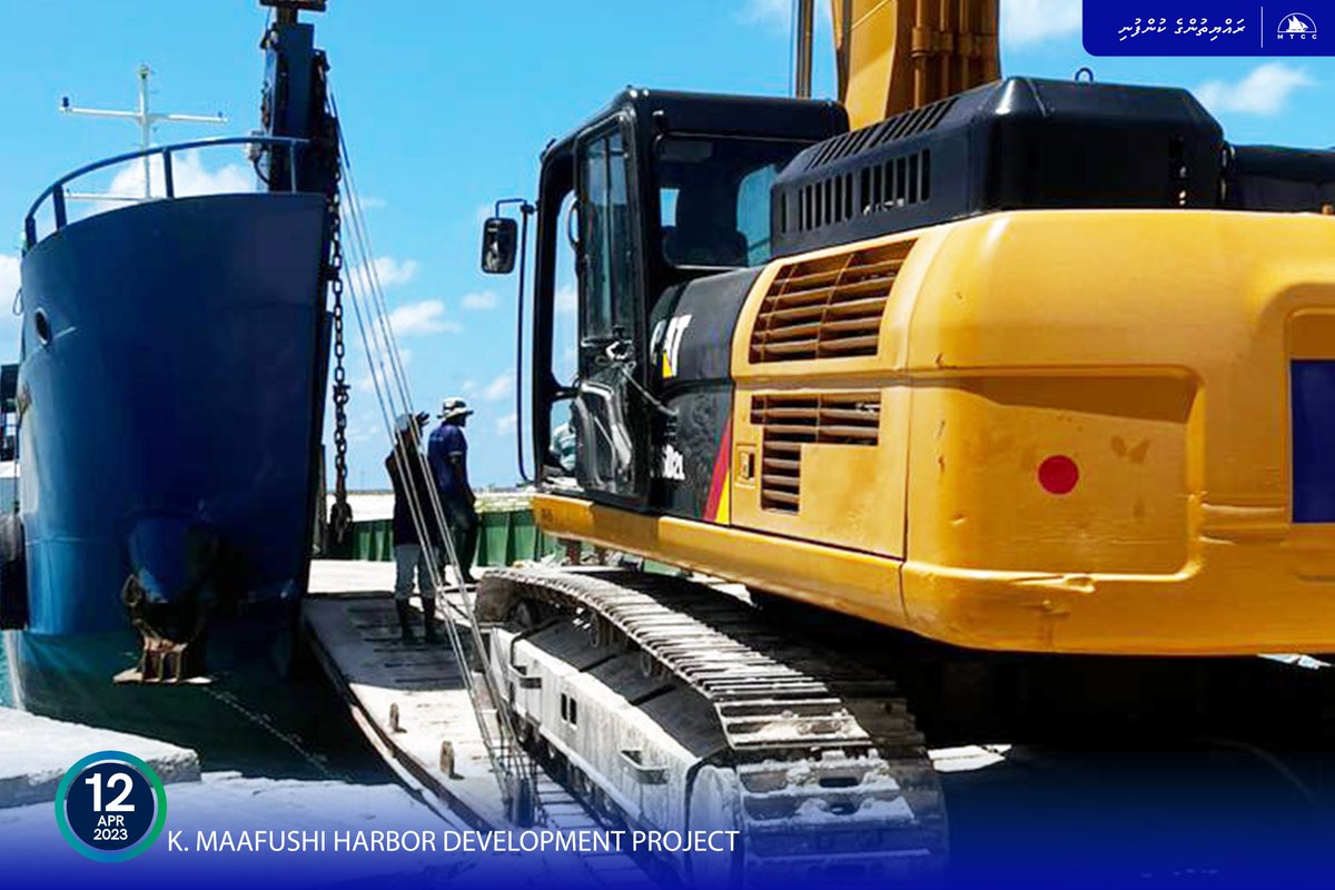 xaahidhu's tweet image. ކ. މާފުށީ ބަނދަރު ތަރައްޤީ ކުރުމުގެ މަޝްރޫޢުގެ އަމަލީ މަސައްކަތް ފެށުމަށްޓަކައި 8 އޭޕްރީލް 2023 ވަނަ ދުވަހު ޕްރޮޖެކްޓް ސައިޓް މޮބިލައިޒްކޮށްފި.
#MTCCProjects #RayyithungeKunfuni