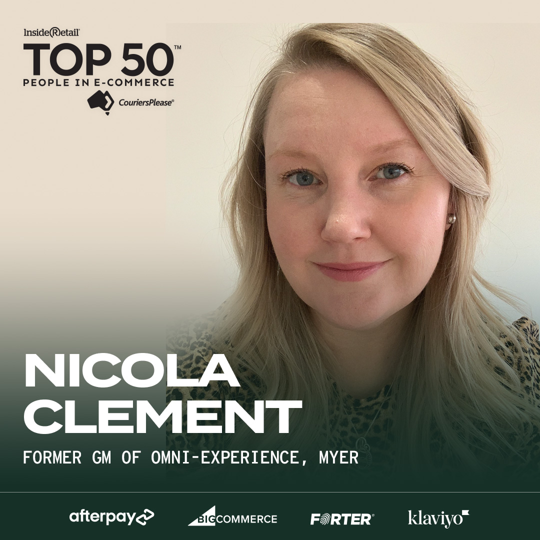 InsideRetailau's tweet photo. In her nearly four years at @myer, No 13 on 2023 top 50 People in E-Commerce, Nicola Clement transformed the department store into an online juggernaut, which outperformed many of the country’s leading pureplay retailers in FY22. Download the report https://t.co/2byvmKpQ8i #top50 https://t.co/3lgpeEiC7A