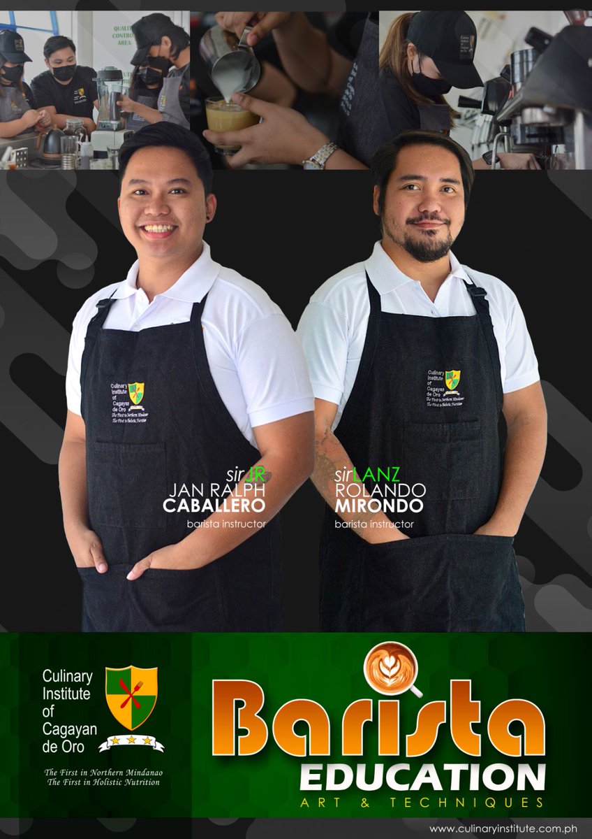 InstituteOro's tweet photo. Teamwork and collaboration have the amazing ability to improve individual performance, work satisfaction, and production.

We are excited to introduce to you our new Barista Instructors, Sir Jan Raplh "JR" Caballero and Sir Rolando "Lanz"  Mirondo. 
🤩🤩🤩🤩 https://t.co/kungBVxiva