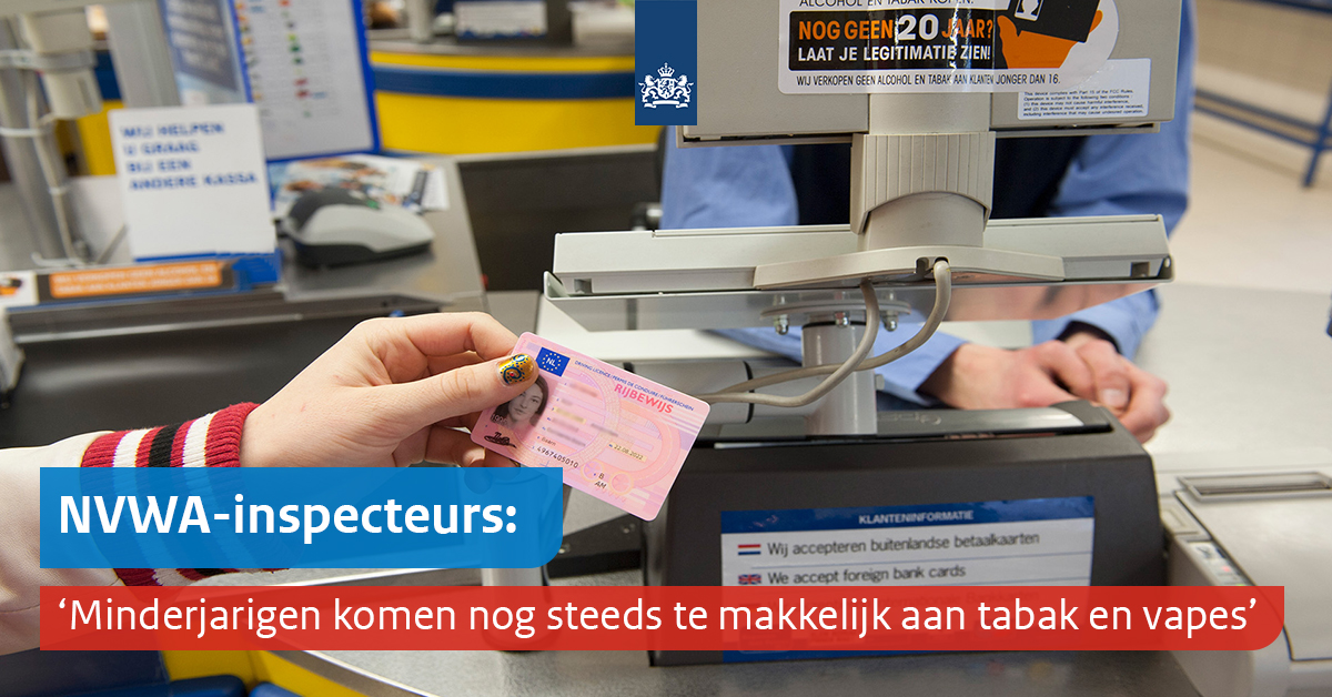 Dit weekend controleerden we in Den Haag de verkoop van vapes en tabak aan minderjarigen. Bij twee derde van de geïnspecteerde winkels werd niet naar een ID gevraagd en kregen onze 17-jarige testkopers gewoon sigaretten, tabak en vapes mee. Lees hier meer: nvwa.nl/nieuws-en-medi…