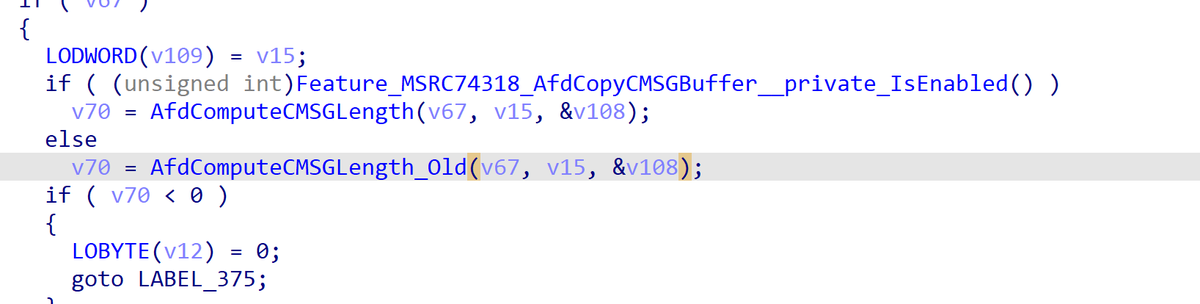 ezrak1e's tweet photo. Continuing my sad story, another exploit I prapared for tfc got fixed today cve-2023-28218 reported by Junoh Lee
A double fetch+integer overflow can allow the size of memmove 0xffffffff. Since src is user space, it can actually copy any size https://t.co/o4ba0F21p7