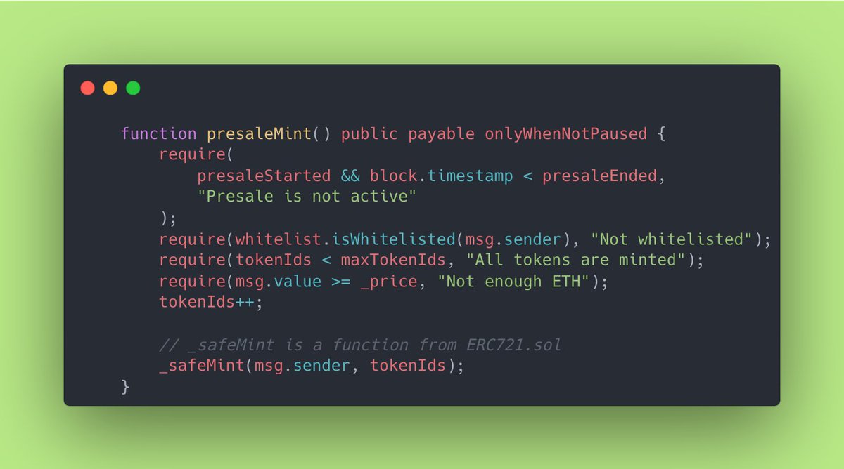 jaume_0to1's tweet image. 🚀 Unleash the power of minting in #Solidity! Use the #ERC721 and its contract, and mint safely.