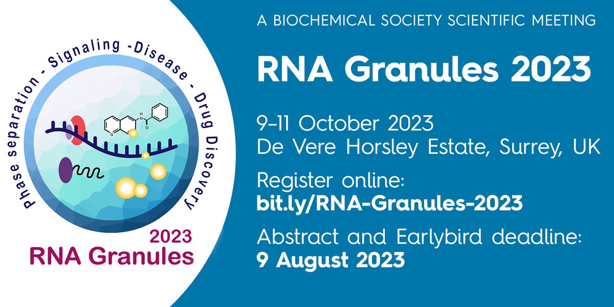 Check out the #RNAGranules conference coming up to explore the latest discoveries in #phaseseparation! We are glad Matthias will be one of the speakers. Register now and don't miss out on this exciting opportunity to connect with leading experts in the field of #biocondensates.