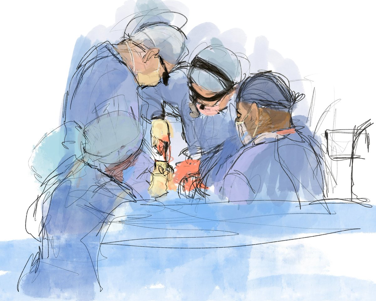 artsandhealthie's tweet image. Navin Hyder was artist-in-residence at the Mater Hospital @Matersurgery @MaterTransform from 2019 - 2022. Hyder created drawings of live procedures during theatre visits, depicting the care administered by clinical staff towards patients. NEW case study artsandhealth.ie/case-studies/a…