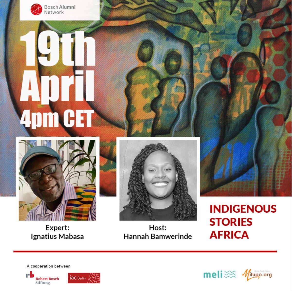 ignatiusmabasa's tweet photo. Looking forward to talking to the Bosch Alumni Network about indigenous Zim folktales. @MitupoOrg @Rhodes_Uni @naczzim @JacobMapara @ZtaUpdates @TafadzwaZimoyo @KhumbuMuleya https://t.co/xhbrI6qAtv