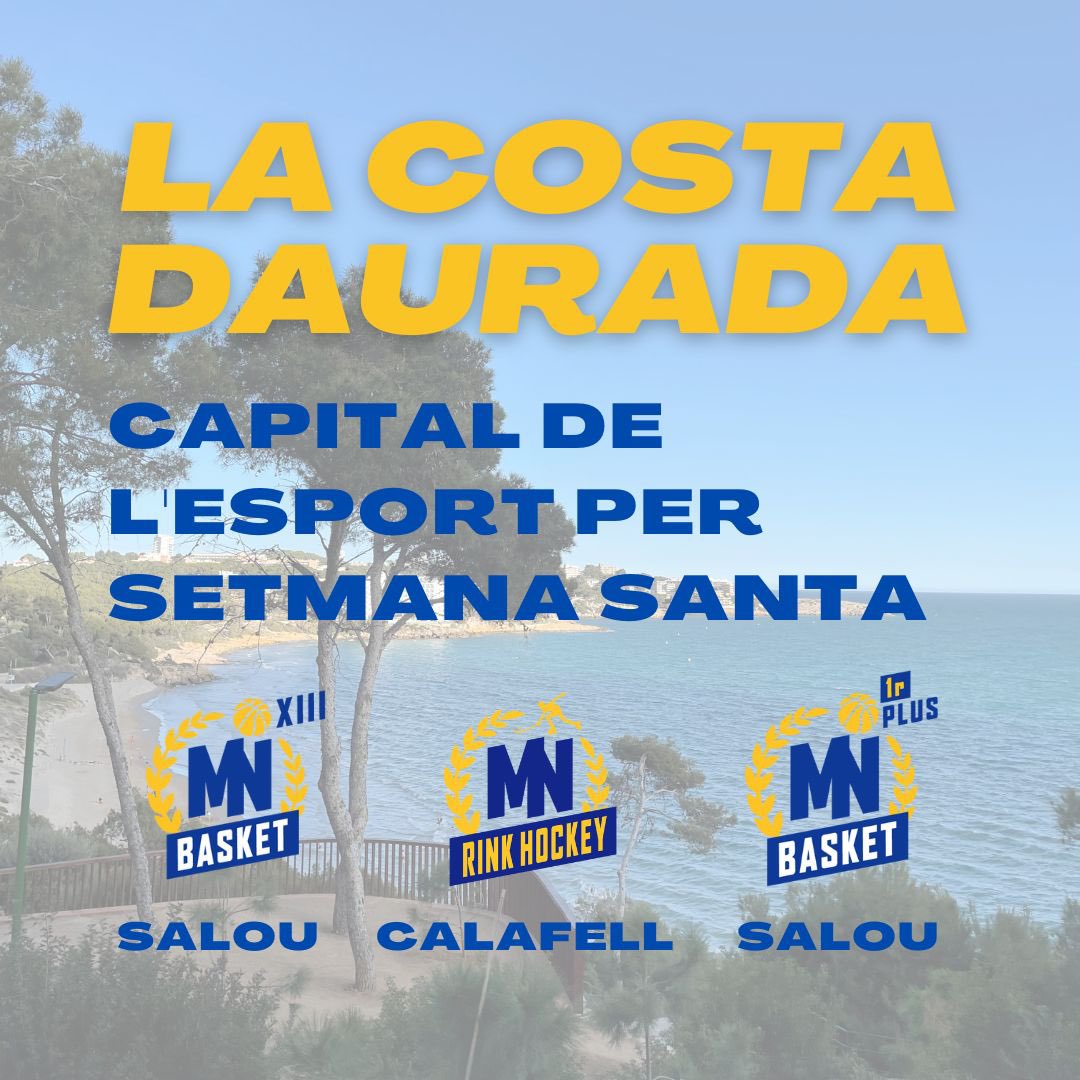 La Costa Daurada ha sigut, un cop més, la capital de l’esport aquesta Setmana Santa! 🥳 I ha estat possible gràcies a tots vosaltres👉🏽 310 EQUIPS heu participat a l’#MNCB2023, l’#MNRH2023 i l’#MNPB2023 🏀🏑 

310 GRÀCIES per la confiança!🫶🏽