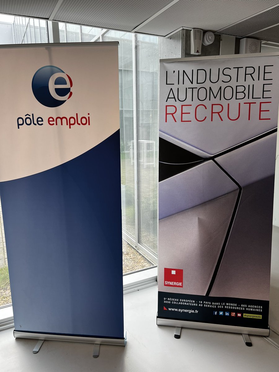 Le premier salon de l’emploi automobile organisé par <a href="/Synergie/">Synergie</a> et @poleemploi_HDF c’est aujourd’hui à l’@imtd_Famars.
L’occasion de rencontrer les acteurs du territoire entreprises et organismes de formation vous trouver votre voix dans cette filière d’avenir 👍