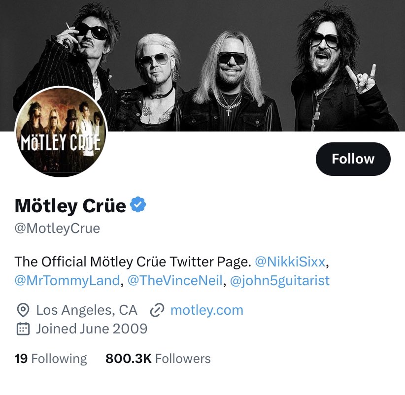 marsfan_'s tweet photo. Wow they really just took Mick out of their bio 🥲 https://t.co/dqpIuUIq2E