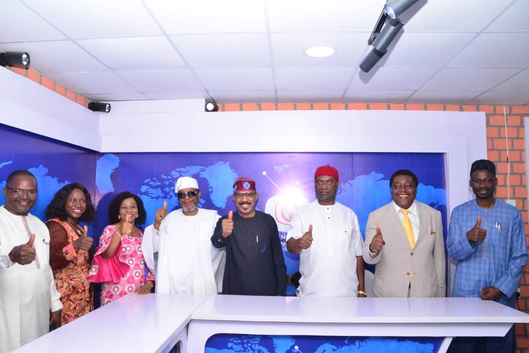 NASRDA_Official's tweet image. The Nigeria Science Technology and Innovation Television Broadcast Studio has been commissioned by the Honourable Minister for Science Technology and Innovation Dr Sen. Adeleke Olorunnimbe Mamora. @DrAOMamora 
The studio is located on the CPUs of the NASRDA
#FMST
#NSTItv
#NASRDA