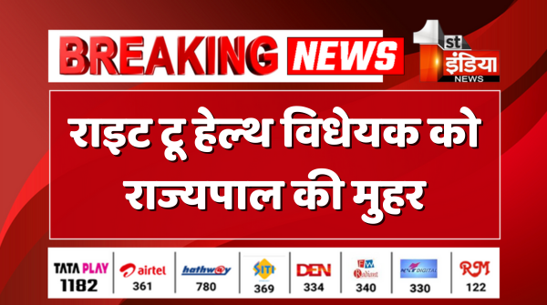 1stIndiaNews's tweet photo. #RightToHealthBill विधेयक को राज्यपाल की मुहर
राज्यपाल कलराज मिश्र ने दी विधेयक को मंजूरी, 'राजस्थान नगर पालिका संशोधन विधेयक 2023, बाबा आमटे दिव्यांग विश्वविद्यालय,जयपुर विधेयक 2023, राजस्थान सूक्ष्म, लघु और मध्यम उद्यम विधेयक 2023' को भी अनुमति
#RTHBill @KalrajMishra https://t.co/O8QLrxflKG