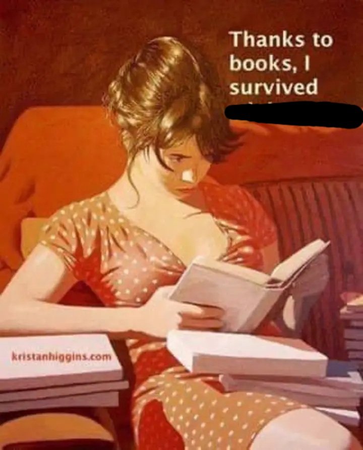 Books. Not just for surviving adolescent!