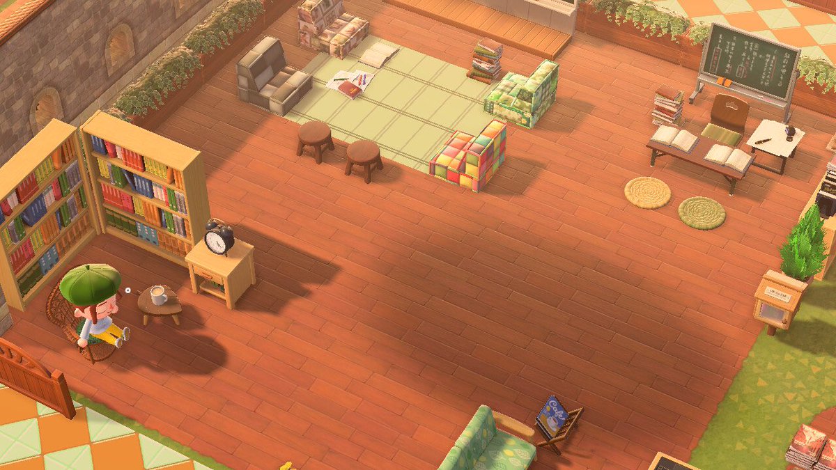 国語の勉強とか、ふわふわの座いすでしたら楽しそ〜💕
#ACNH
#AnimalCrossingNewHorizons 
#島クリ