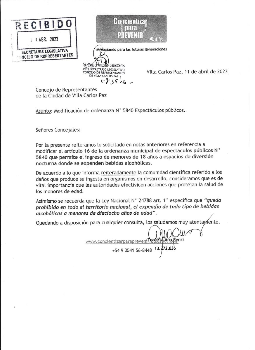 ConcientizarPP's tweet image. #CPP2023 Gacetilla de Prensa N° 03
Se comunica que el 11 de abril de 2023 la organización envió las notas que se adjuntan.
