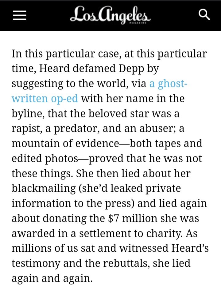 FemCondition's tweet photo. Finally- truth in print. 
Johnny Depp wasn't the aggressor or abuser. 
Amber Heard was the abuser, blackmailer and liar. 
https://t.co/feJUHmJmVi https://t.co/f90mBL0Hlm