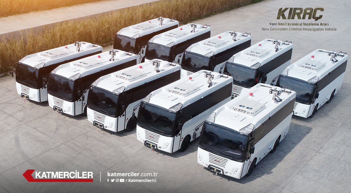 KatmercilerAS's tweet photo. KIRAÇ - Yeni Nesil Kriminal İnceleme Aracı / New Generation Criminal Investigation Vehicle

#Katmerciler #Kıraç #YeniNesilKriminalİncelemeAracı #NewgenerationCriminalInvestigationVehicle #olayyeriinceleme #olayyeri #savunma #zırhlıotobüs #armouredbus #military #millisavunma https://t.co/drokfvwZSe