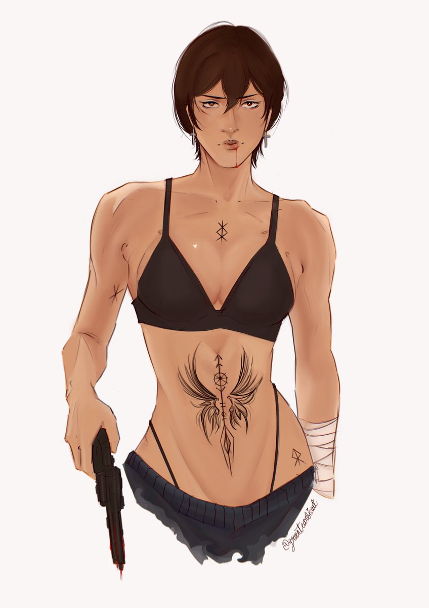 greentearbiscut's tweet photo. obsessed with tattooed mika https://t.co/J0HLAiaa5N