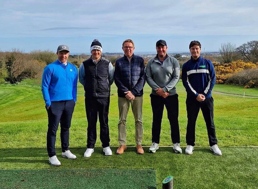 Super day filming #BattleGolf at @ClandeboyeGC we took on heavy hitters @ColmCampbell87 & @DermotMcElroy_ The course was playing lovely & the matches were a lot of fun with some impressive golf on display! The 2 videos will be live on our YouTube channel soon! @discoverni