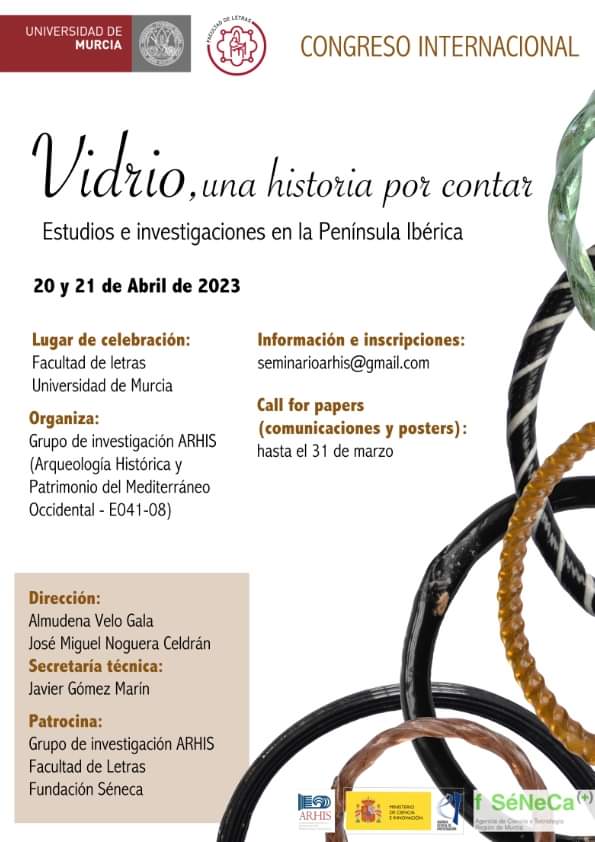 El día 21 participo en el Congreso que organiza el grupo Arhis de la UMU, Vidrio: una historia por contar. Os dejo enlace por si alguien quiere inscribirseį y en breve, os paso el cartel final. casiopea.um.es/cursospe/vidri…
Q