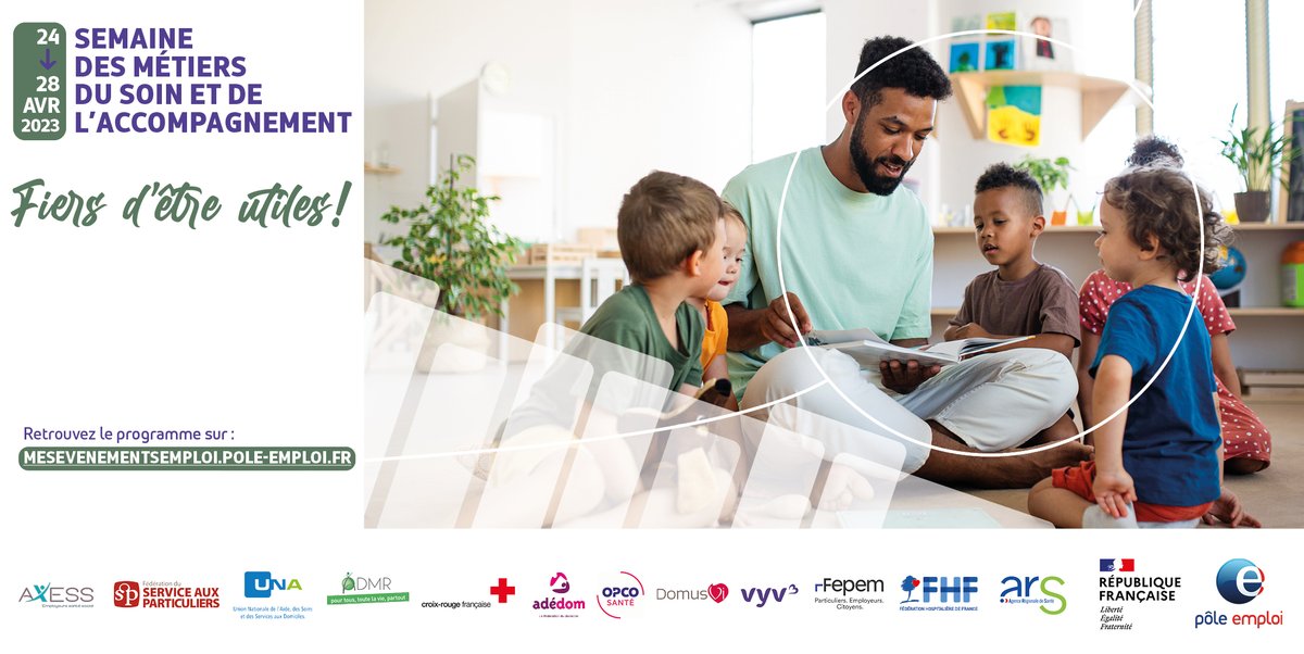🔛Du 24 au 28 avril 2023 c'est la semaine des métiers du soin &amp; et de l'accompagnement. Dans ce cadre, @poleemploi_GE et ses partenaires organisent de nombreuses actions. Merci aux partenaires et employeurs mobilisés plmpl.fr/c/cQGmh cc <a href="/ars_grand_est/">ARS Grand Est</a>