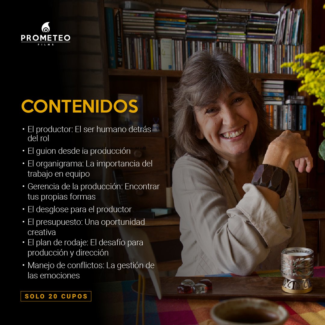 ¿Qué es en verdad la producción?

Descúbrelo en nuestro Taller de Producción Audiovisual con la cineasta Hilda De Luca.

Serán 5 clases académicas del 1 al 5 de mayo. Un total de 20 horas académicas e incluye certificado. 

Para más información escríbenos: wa.me/message/K6LPML…