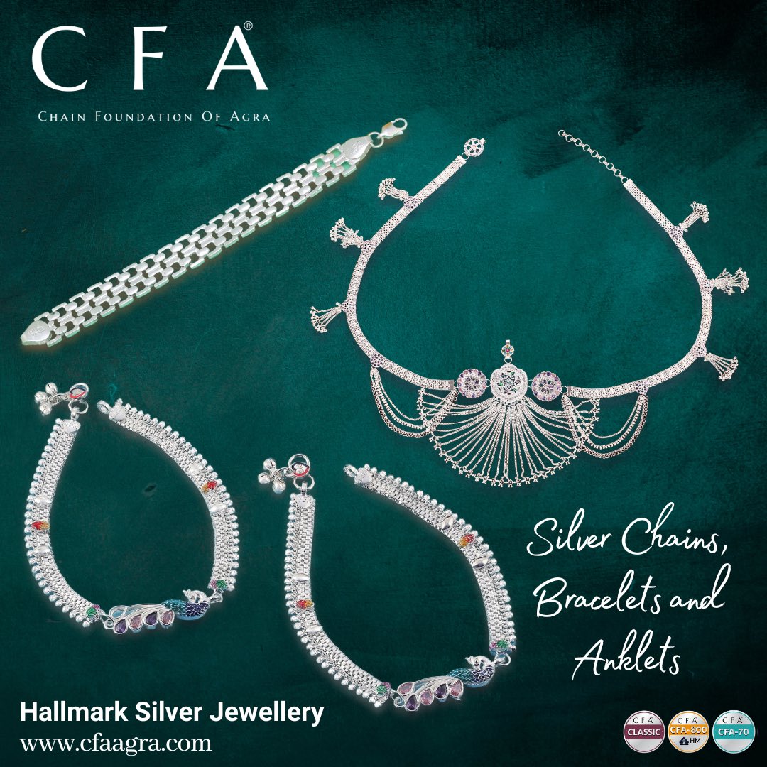 Add some silver shine to your life with these stunning pieces

#cfaagra #indianjewellery #handmadejewellery  #designerjewellery #silveranklet #traditionaljewellery #handcrafted #jewellerylover #ethnicjewellery #silverwholesale #silverdesign #indianjewellery #jewellery