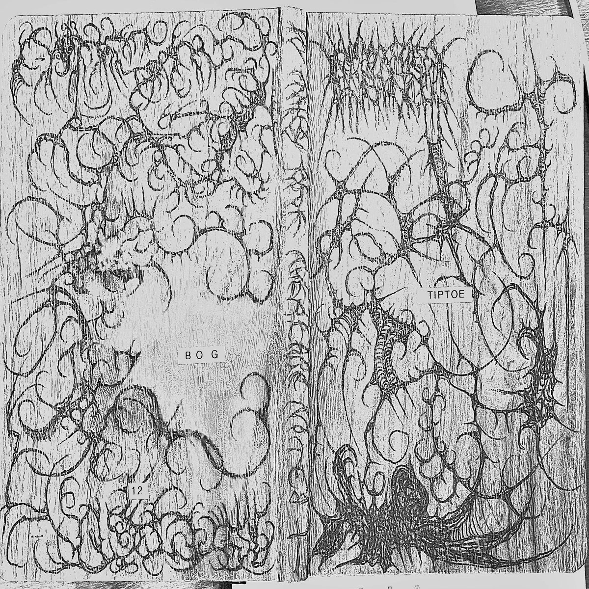 b_o__g's tweet photo. Bogcore 12 apr 2023 #doodle #metallogo #abstractart #notebook https://t.co/gDM8HxbLBC