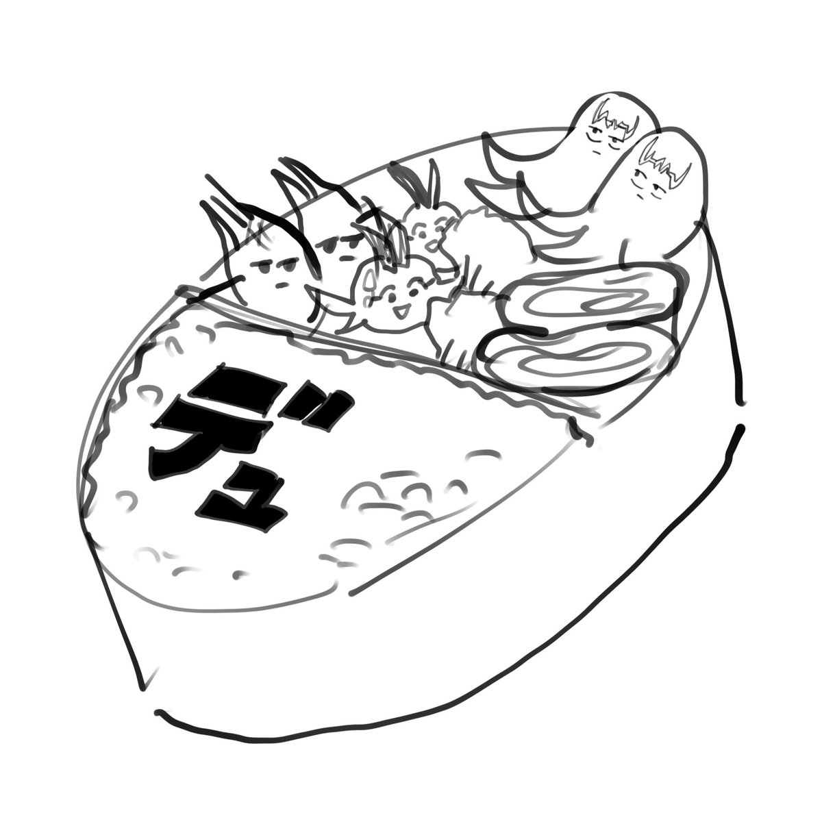これは気晴らしに描いてたぜあるのらくがき 