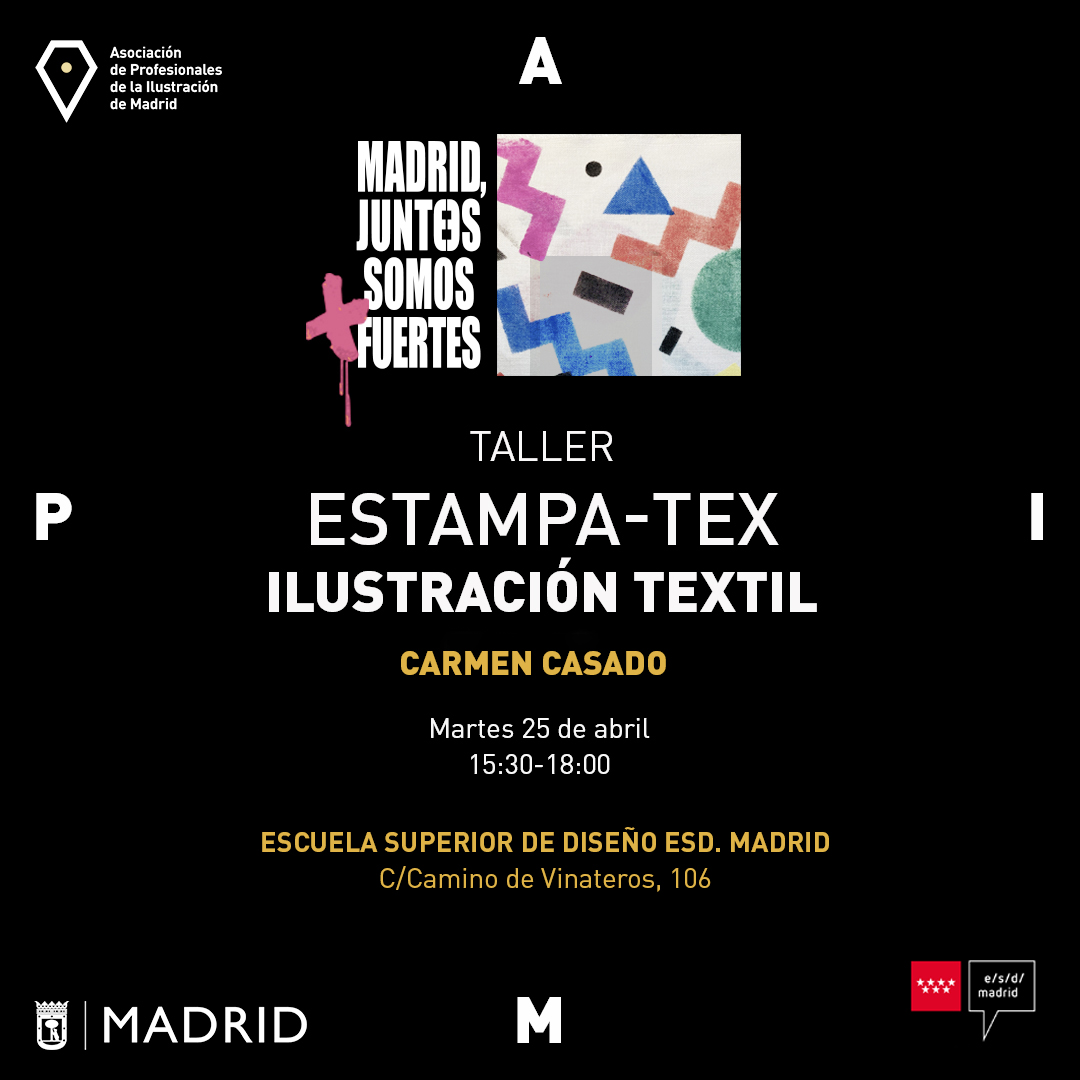 apimIlustracion's tweet photo. ¿En qué consiste el diseño textil y qué lugar ocupa dentro de la ilustración? Esto y mucho más aprenderemos en este taller gratuito de estampación textil, donde también practicaremos la estampación con una prenda en blanco propia.
Inscripción: https://t.co/ikDriB5bR1 https://t.co/GQCdV9DEiL